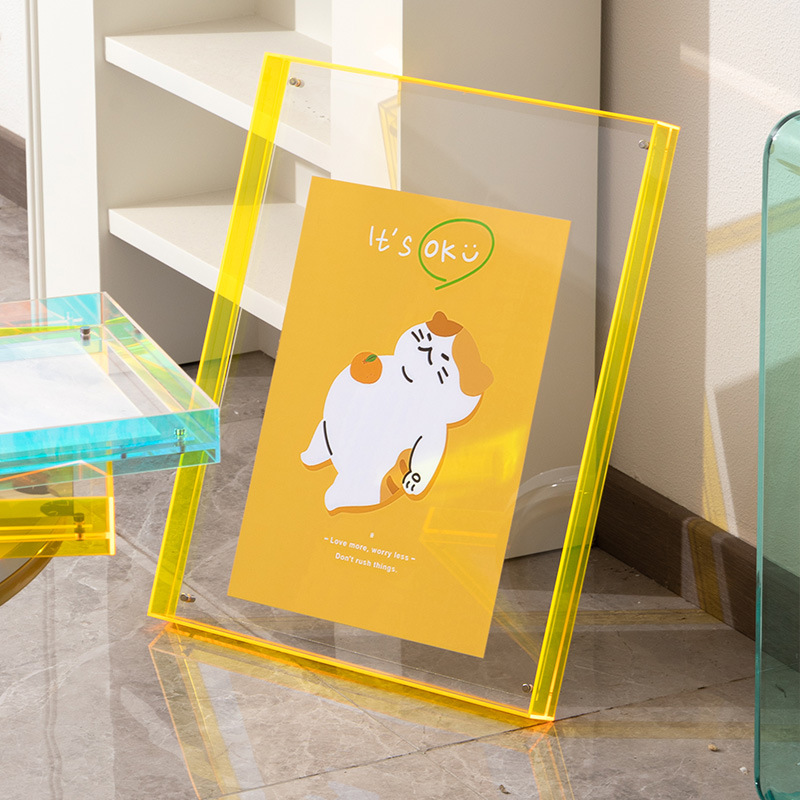 Colorful Acrylic Poster Stand
